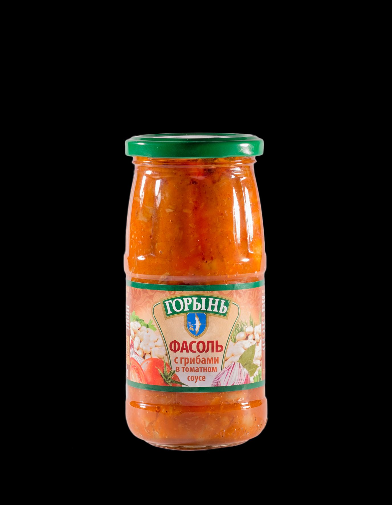 Фасоль с грибами