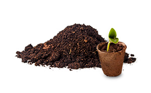 Peat for composting