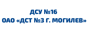 логотип - ДСУ №16 ОАО «ДСТ №3 г. Могилев»