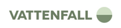 Vattenfall power company Sweden - logo