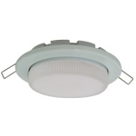 Ecola Light GX53-H6 светильник металл. встраиваемый плоский белый 101x16